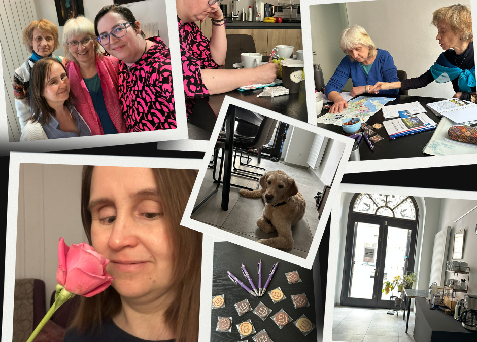 koláž fotek ze semináře pro spisovatele